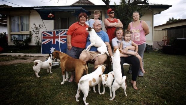 Peta and Ashley Kennedy and their family in the SBS documentary <i>Struggle Street</i>.