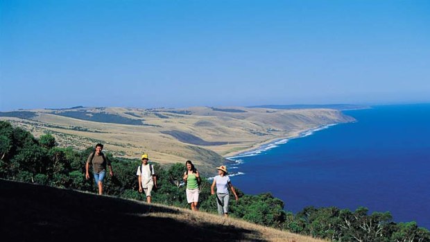 Take a hike ... the 1200-kilometre Heysen Trail starts in the Deep Creek Conservation Park.