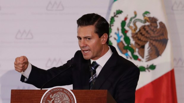 Mexican President Enrique Pena Nieto's office said he had not been in recent communication via telephone with President Trump.