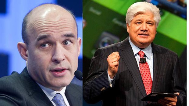 Jim Balsillie and Mike Lazaridis, Research In Motion's largest shareholders and co-chief executive officers.