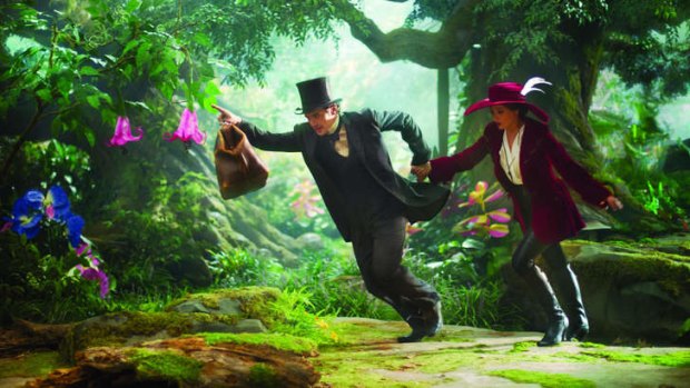 James Franco and Mila Kunis star in Oz: The Great and Powerful.
