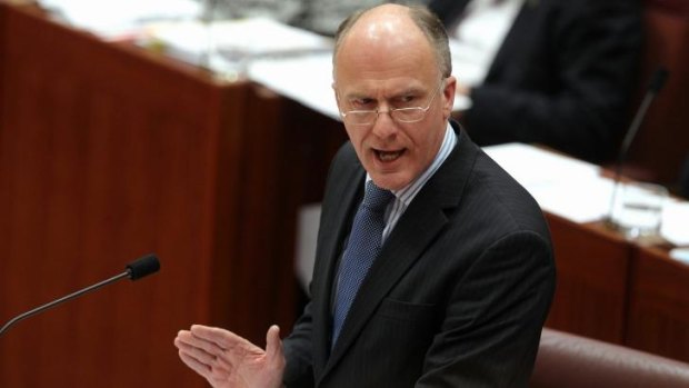 Senator Eric Abetz's name is being removed from electronic notice boards in the ATO discussing the current pay dispute.