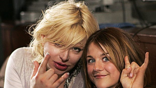 Courtney Love with her daughter Frances Bean Cobain in 2005.