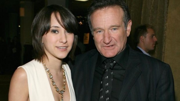 Robin Williams's daughter Zelda, left, has been the target of vicious Twitter abuse following the death of her father.