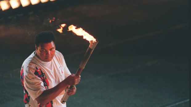 Enduring: The image of Ali lighting the Olympic flame in Atlanta 1996 is one of the most iconic images in sporting history.