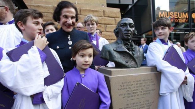 Dame Marie Bashir at work in Sydney last month.