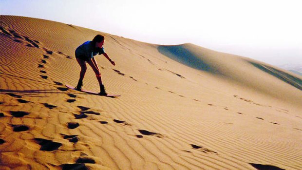 Quick trips: surfing a sand dune.