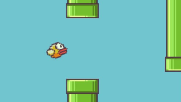 The Flappy Bird must avoid a series of pipe obstacles. Only on