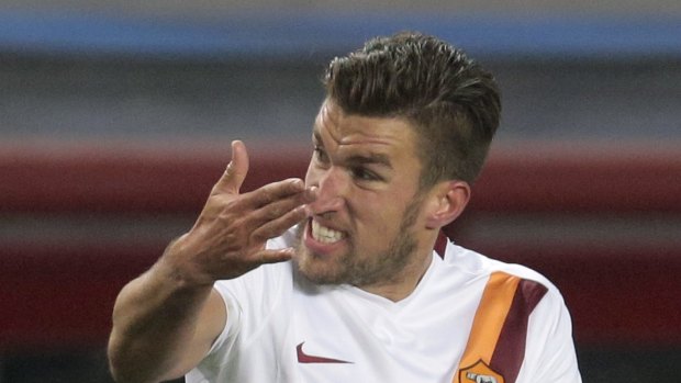 Target: Manchester United are pursuing Roma's Kevin Strootman.