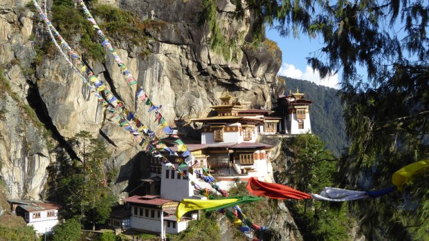 The Taktsang Monastery in Bhutan.