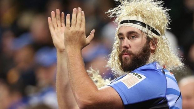 Fan favourite: A Force supporter wears a Nick Cummins wig.