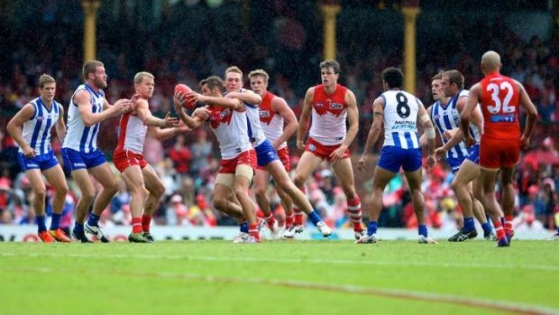 Numbers game: Grassroots footy might provide the solution to "ugly" scrimmages.