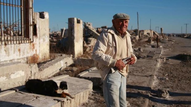 Pablo Novak is the lone resident of the ruined Epecuen.