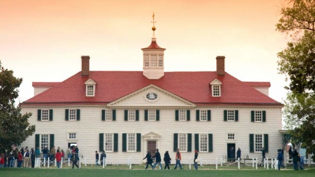 Mount Vernon, the home of George Washington in Virginia.