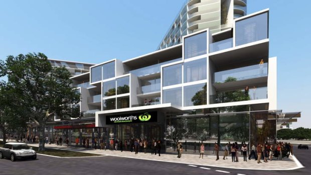 The Woolworths development in North Melbourne.