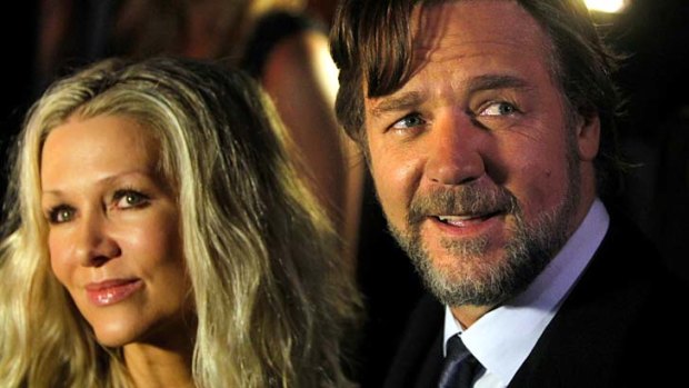 Said to be an amicable split ... Russell Crowe and his wife of nine years, Danielle Spencer.