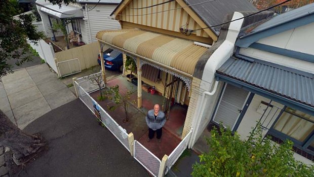 Keith Fitzgerald’s house in Collingwood’s Bendigo Street is among 18 that will go.