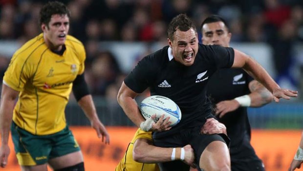 A dagger in Australia's heart ... Israel Dagg, like last week, was too hot to handle for Australia's defence. He scored the game's only try.