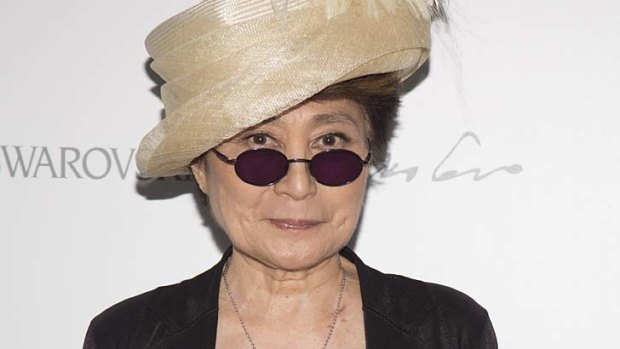 New fashion range ... Yoko Ono.