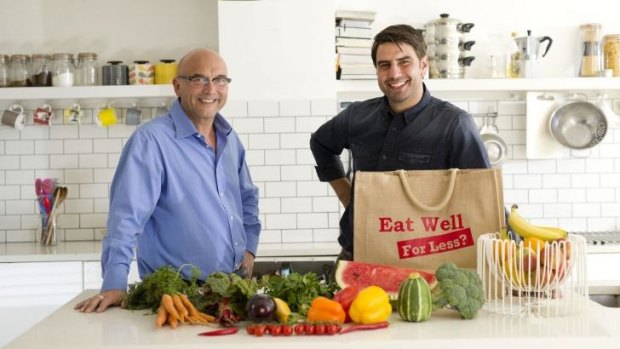 <i>Eat Well for Less</i> presenters Gregg Wallace and Chris Bavin.