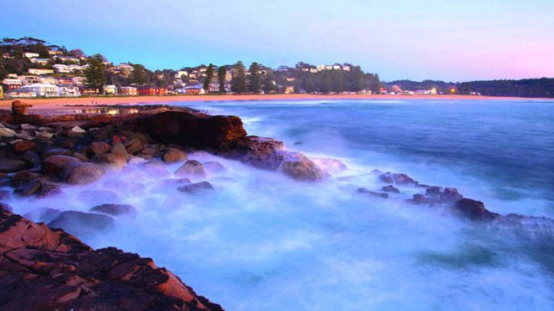 Sheltered lagoon: Avoca Beach.