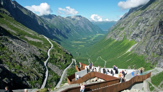 Trollstigen road, National Tourist Route, Norway. 