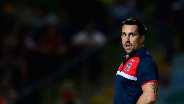 Plenty to prove: Blues discard Mitchell Pearce in Townsville last weekend.