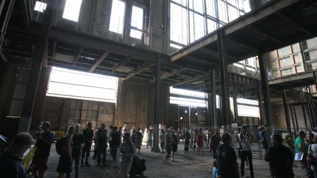 Visitors at the White Bay Power station open day in 2011.