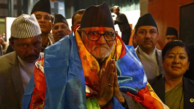 A new leader: Nepalese Prime Minister Sushil Koirala.