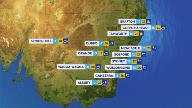 National weather forecast for Friday April 19