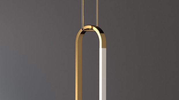 The Forward Bend pendant light, part of the Acrobat range by Melbourne's Porcelain Bear.