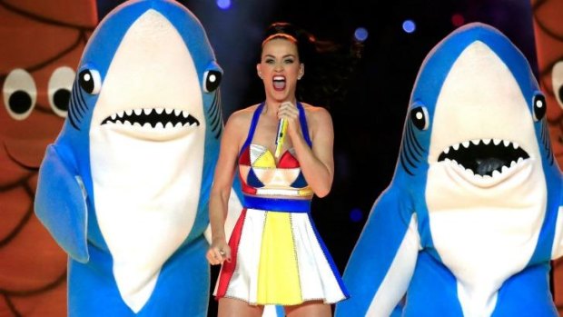 Katy Perry performs during the Pepsi Super Bowl XLIX Halftime Show in Arizona.