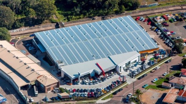 Business is booming: Cardiff car dealership property at 2-14 Sturt Road. 
