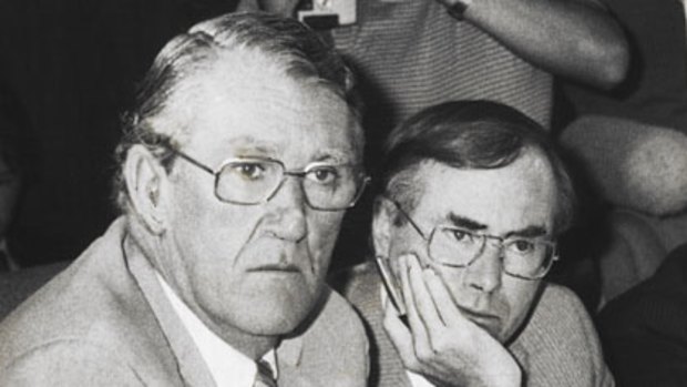 John Howard, then treasurer, with prime minister Malcolm Fraser in 1982.