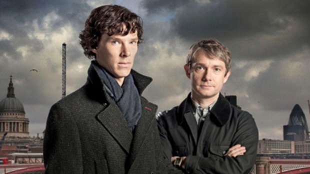 Benedict Cumberbatch (left) and Martin Freeman star in Sherlock.