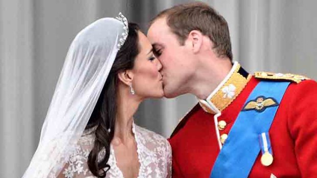 Married for a year ... the Duke and Duchess of Cambridge.