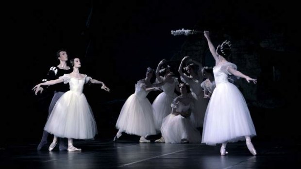 Romance and history ... Nicolas le Riche, Laetitia Pujol and Marie-Agnes Gillot in the Paris Opera Ballet’s production of Giselle.