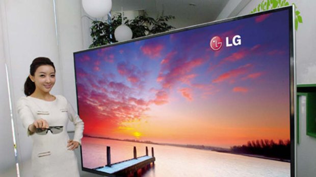LG's 84-inch "ultra-definition" 3D TV.