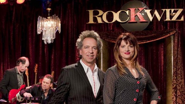 Julia Zemiro and Brian Nankervis of <i>RocKwiz</i>.