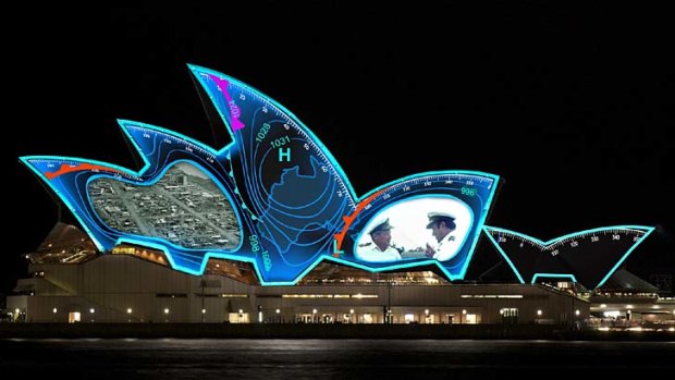 Spectacular: Both sides of the Opera House will be projected on to for Saturday's event.