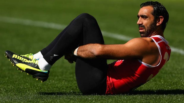 Out of the finals: Adam Goodes.
