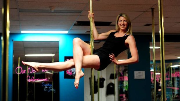 Pole dancing builds core strength, says Capitals star Carly Wilson.