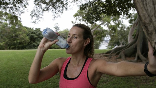 Tough run … athlete Jacinta Worland says years of drinking sports drinks has damaged her teeth.