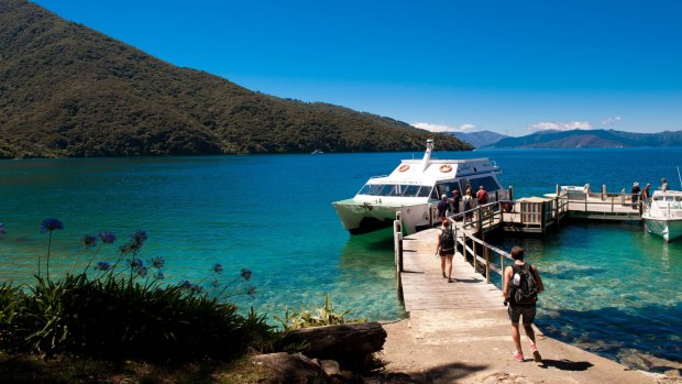 The Magic Mail Boat plies Queen Charlotte Sound six times a week, delivering mail and groceries to households inaccessible by road.