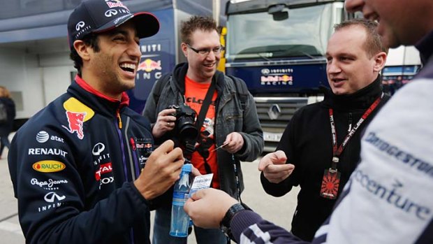 Revved up: Red Bull driver Daniel Ricciardo.