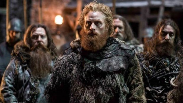 Tormund Giantsbane tells Jon Snow it's easy to call someone in chains a coward, after which the Lord Commander removed the shackles.