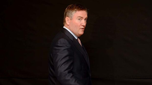 King Kong crack: Eddie McGuire faces the media after his on air gaff about Adam Goodes.