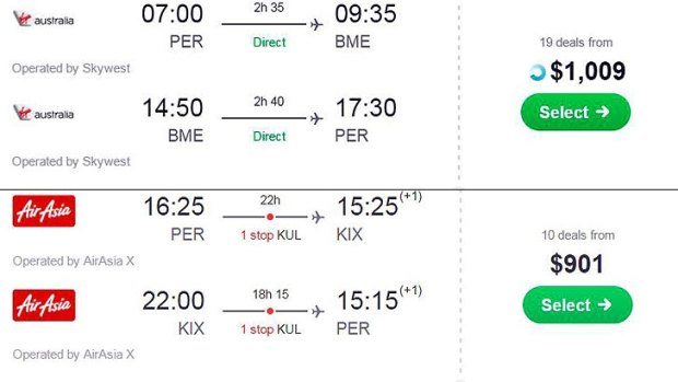 These airfares are from July 11th to July 15th, pulled from Skyscanner.