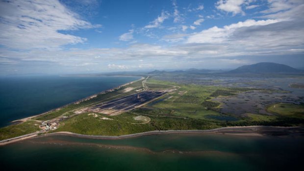 Abbot Point, surrounded by wetlands and coral reefs, is set to become a coal port.
