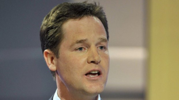 Nick Clegg... the Liberal Democrats have surged in popularity since the debate.